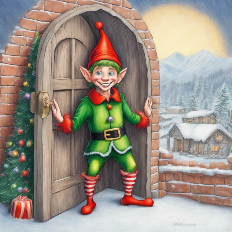 So befestigt man eine Wichteltür!