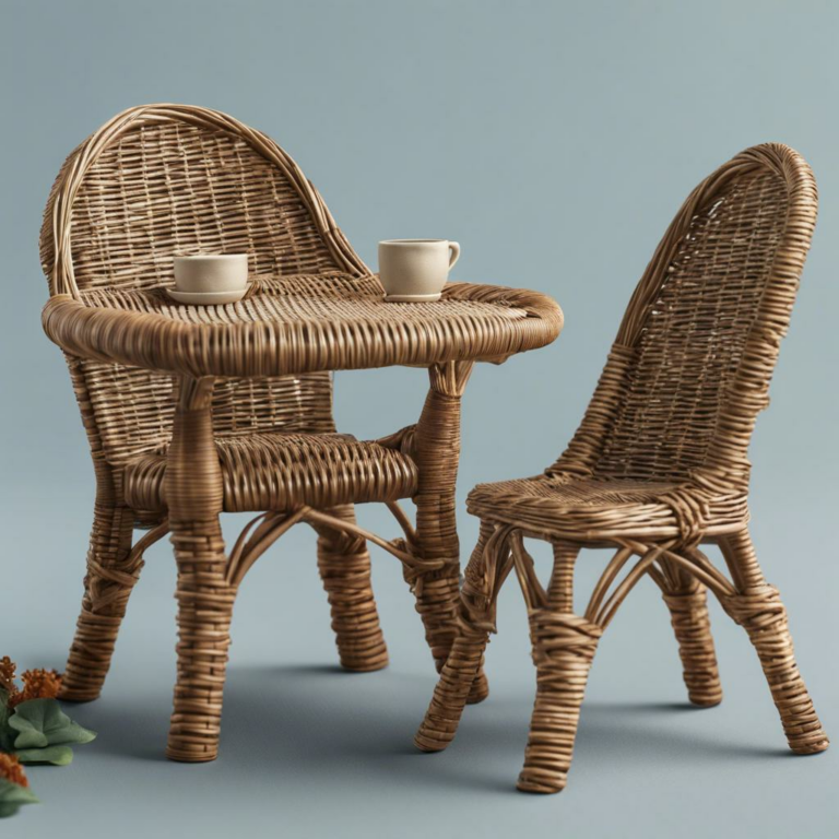 Entdecke die zauberhafte Welt der Miniatur-Korbmöbel für Wichtel – Kreative Bastelideen für dein Zuhause!